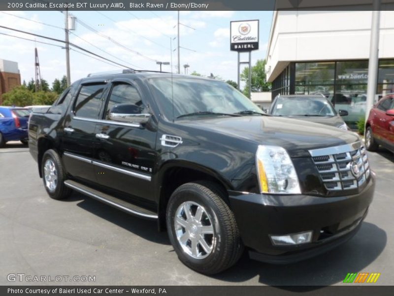Black Raven / Ebony/Ebony 2009 Cadillac Escalade EXT Luxury AWD