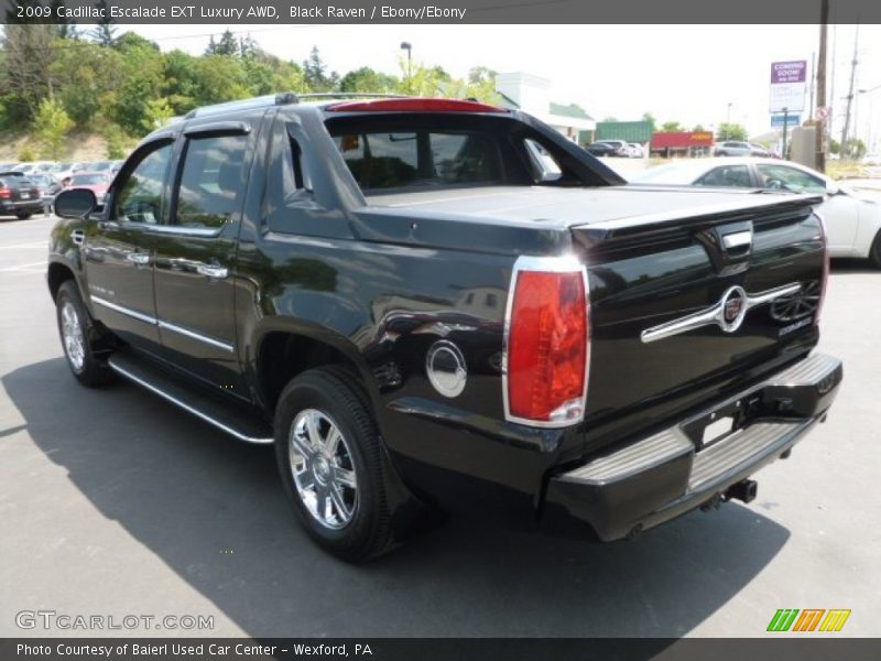 Black Raven / Ebony/Ebony 2009 Cadillac Escalade EXT Luxury AWD