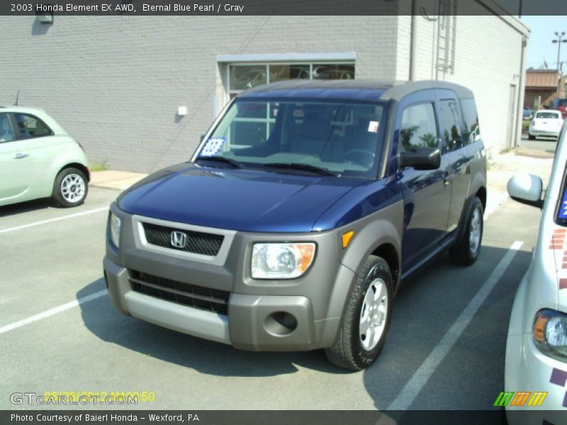 Eternal Blue Pearl / Gray 2003 Honda Element EX AWD