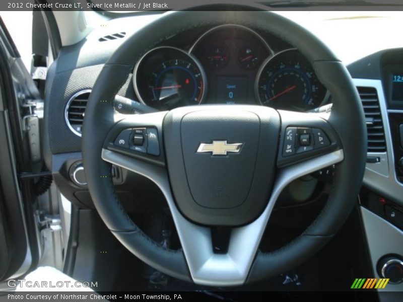 Silver Ice Metallic / Jet Black 2012 Chevrolet Cruze LT