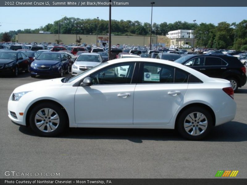 Summit White / Jet Black/Medium Titanium 2012 Chevrolet Cruze LS