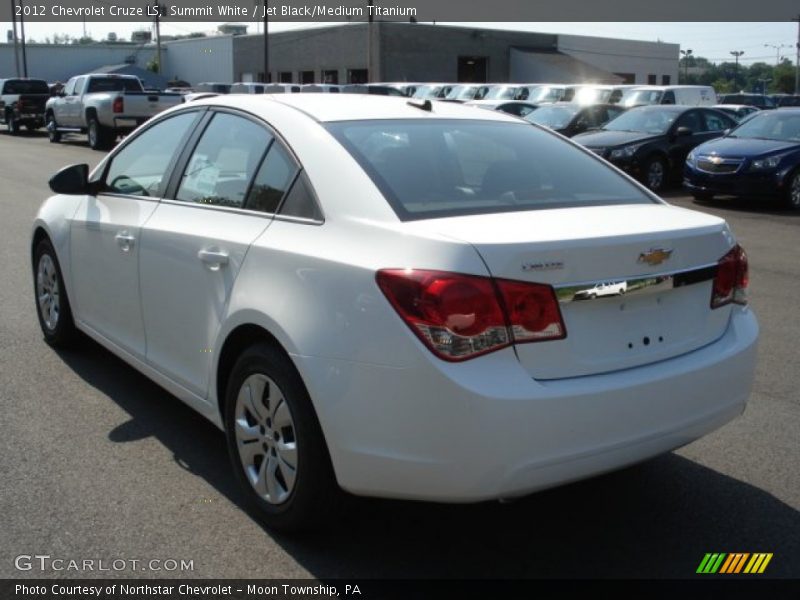 Summit White / Jet Black/Medium Titanium 2012 Chevrolet Cruze LS