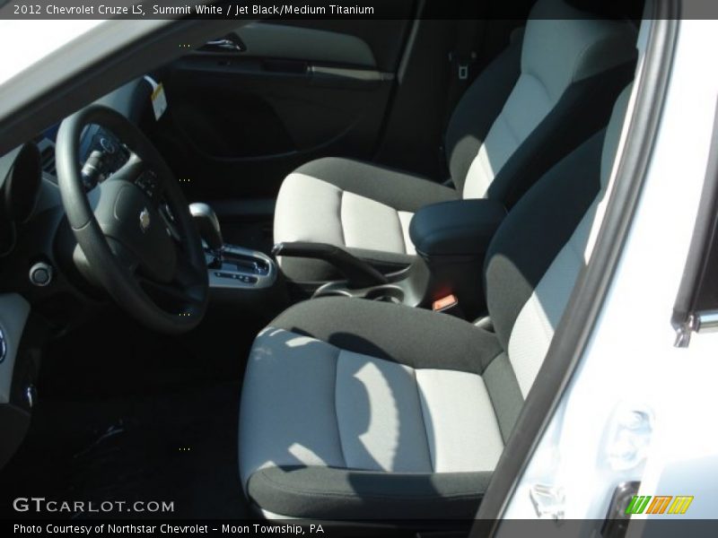 Summit White / Jet Black/Medium Titanium 2012 Chevrolet Cruze LS