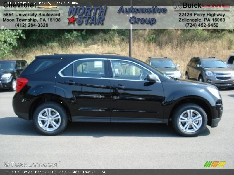 Black / Jet Black 2012 Chevrolet Equinox LS