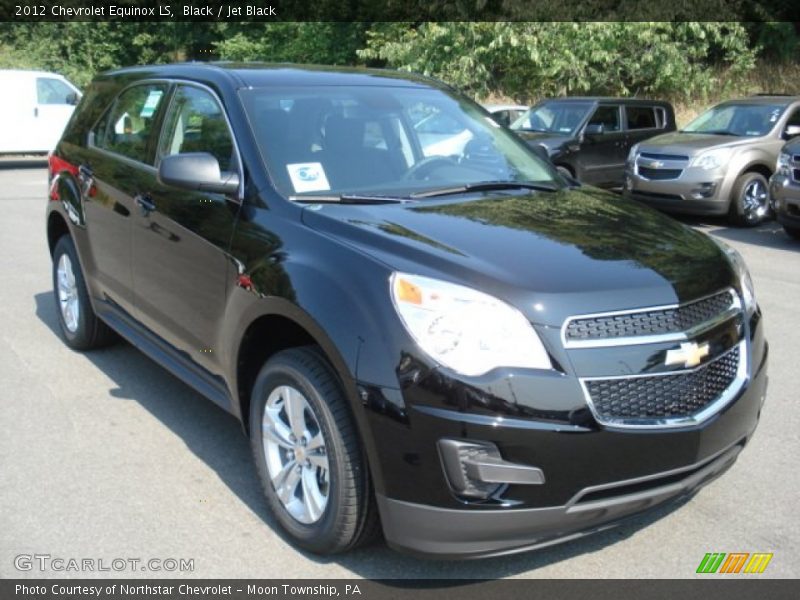 Black / Jet Black 2012 Chevrolet Equinox LS