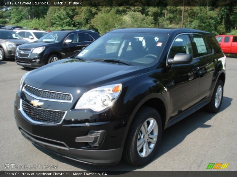Black / Jet Black 2012 Chevrolet Equinox LS