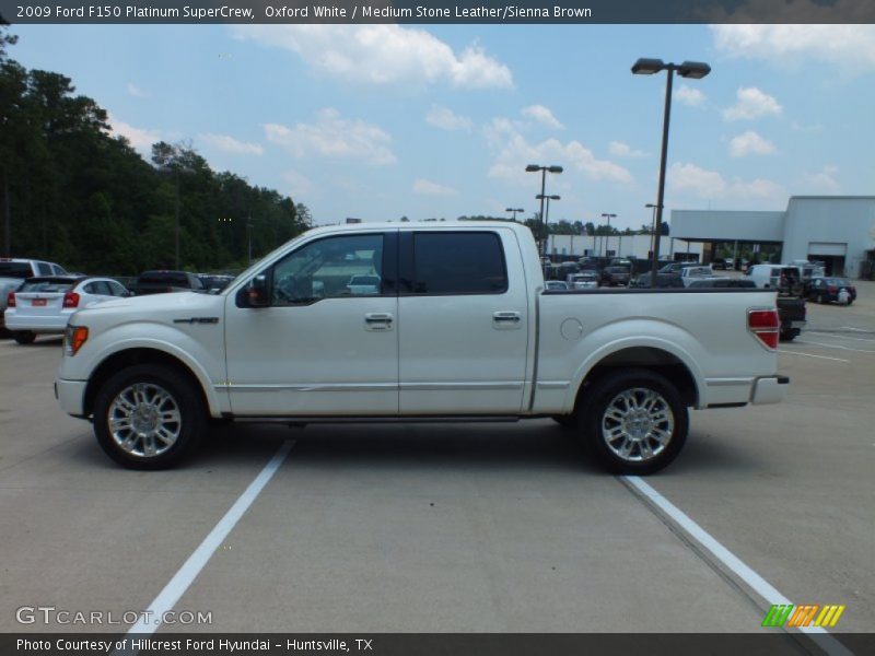 Oxford White / Medium Stone Leather/Sienna Brown 2009 Ford F150 Platinum SuperCrew