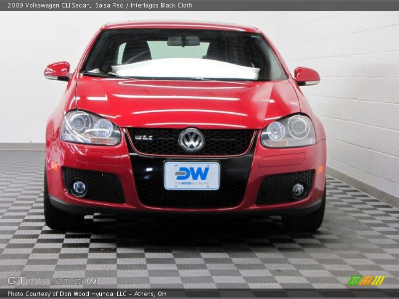 Salsa Red / Interlagos Black Cloth 2009 Volkswagen GLI Sedan
