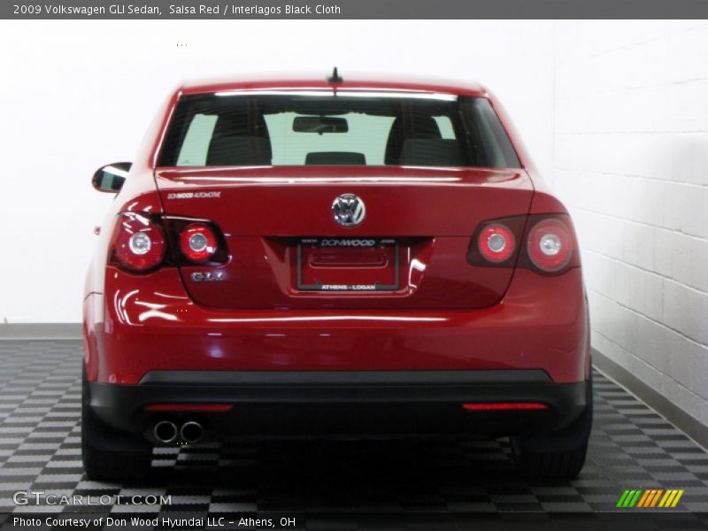 Salsa Red / Interlagos Black Cloth 2009 Volkswagen GLI Sedan