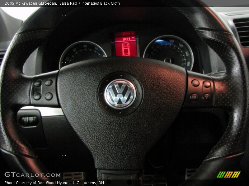 Salsa Red / Interlagos Black Cloth 2009 Volkswagen GLI Sedan