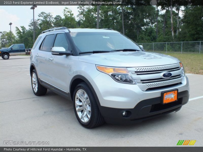 Ingot Silver Metallic / Medium Light Stone 2013 Ford Explorer Limited EcoBoost