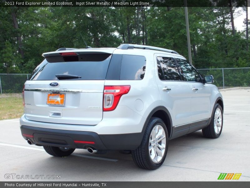 Ingot Silver Metallic / Medium Light Stone 2013 Ford Explorer Limited EcoBoost