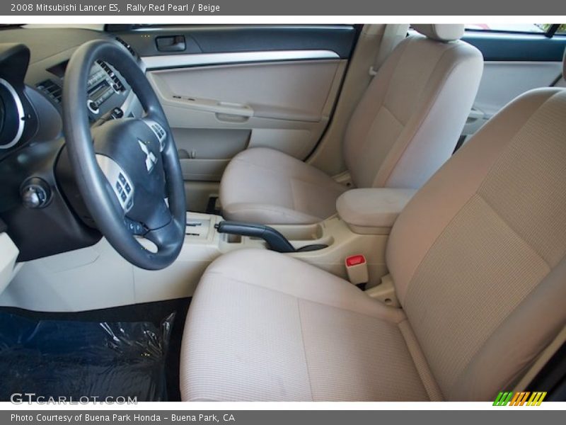 Rally Red Pearl / Beige 2008 Mitsubishi Lancer ES