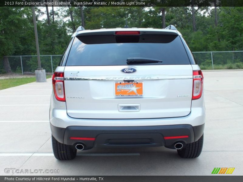 Ingot Silver Metallic / Medium Light Stone 2013 Ford Explorer Limited EcoBoost