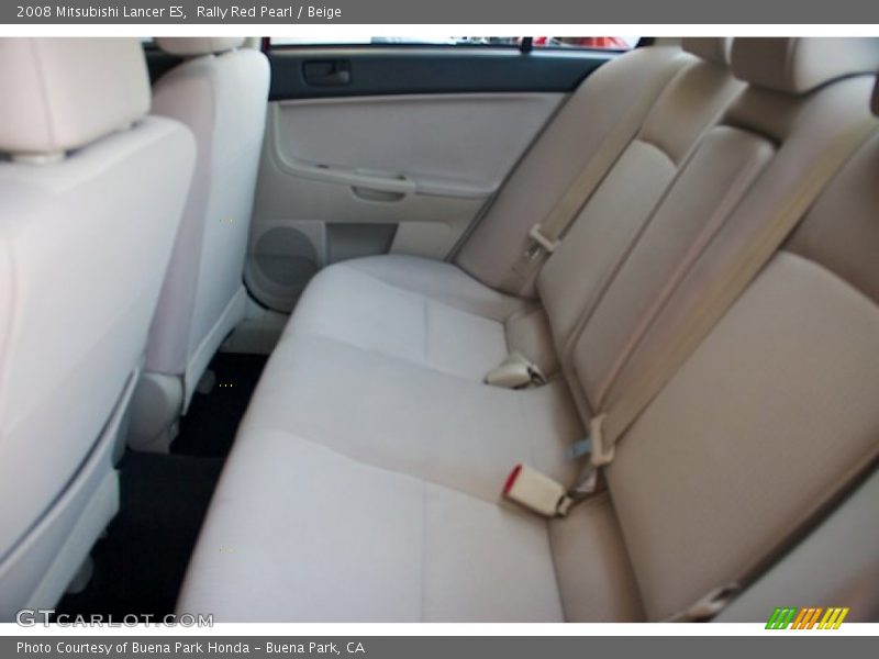 Rally Red Pearl / Beige 2008 Mitsubishi Lancer ES