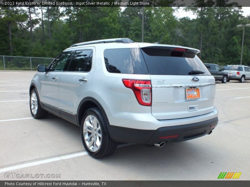 Ingot Silver Metallic / Medium Light Stone 2013 Ford Explorer Limited EcoBoost