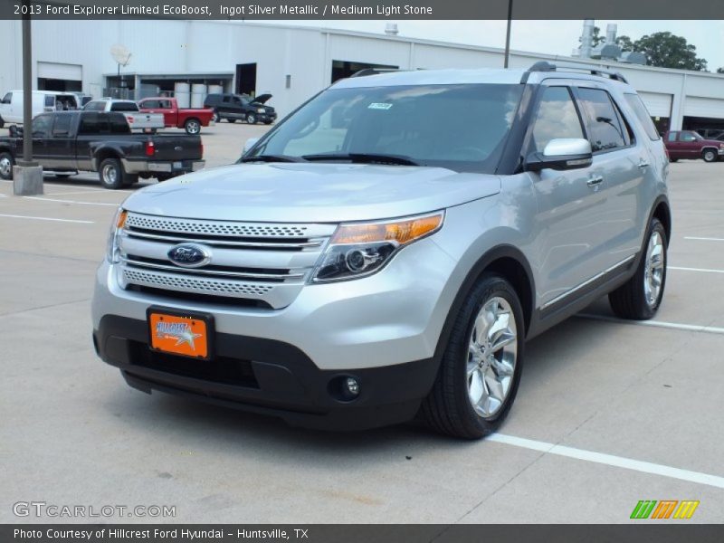 Ingot Silver Metallic / Medium Light Stone 2013 Ford Explorer Limited EcoBoost