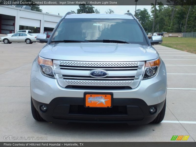 Ingot Silver Metallic / Medium Light Stone 2013 Ford Explorer Limited EcoBoost