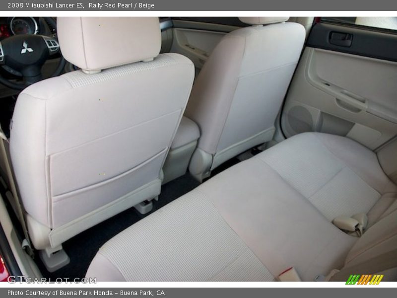 Rally Red Pearl / Beige 2008 Mitsubishi Lancer ES