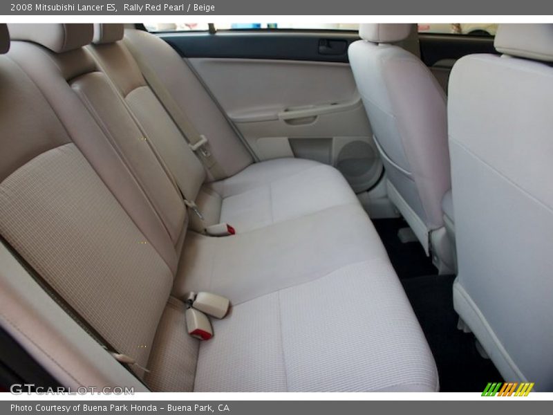 Rally Red Pearl / Beige 2008 Mitsubishi Lancer ES
