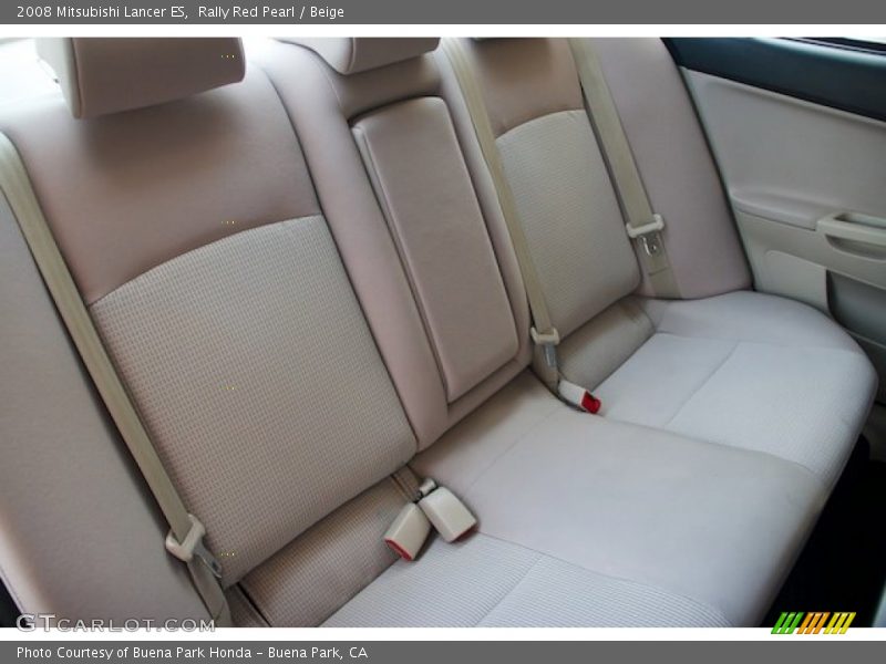 Rally Red Pearl / Beige 2008 Mitsubishi Lancer ES