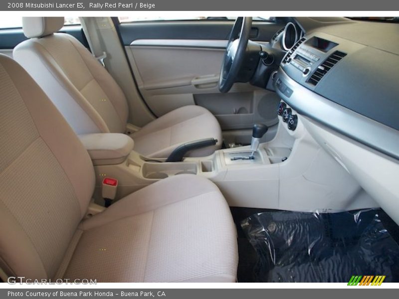 Rally Red Pearl / Beige 2008 Mitsubishi Lancer ES