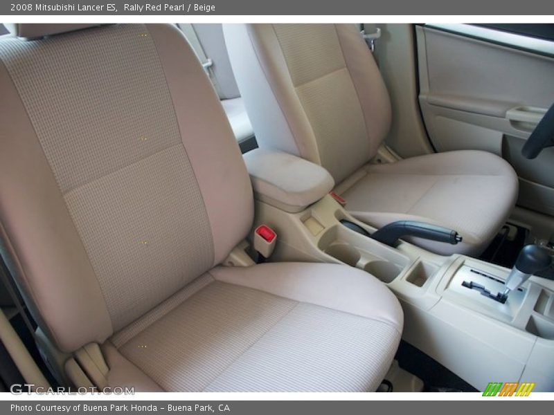Rally Red Pearl / Beige 2008 Mitsubishi Lancer ES