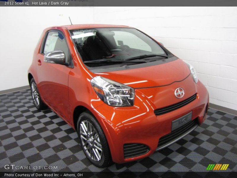 Hot Lava / Dark Gray 2012 Scion iQ