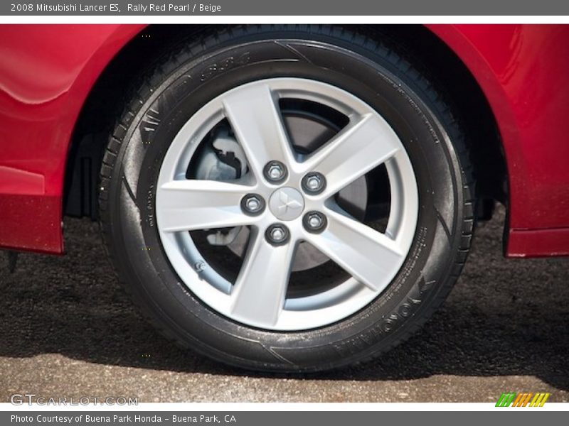Rally Red Pearl / Beige 2008 Mitsubishi Lancer ES