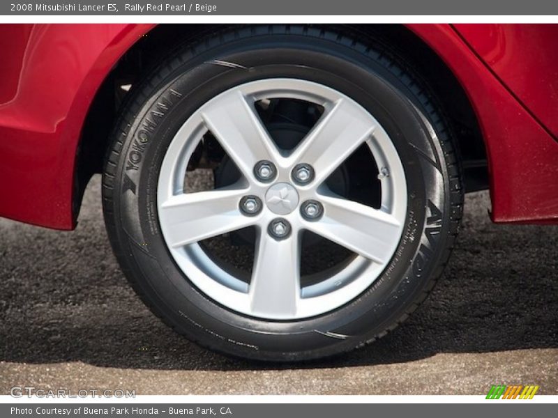 Rally Red Pearl / Beige 2008 Mitsubishi Lancer ES