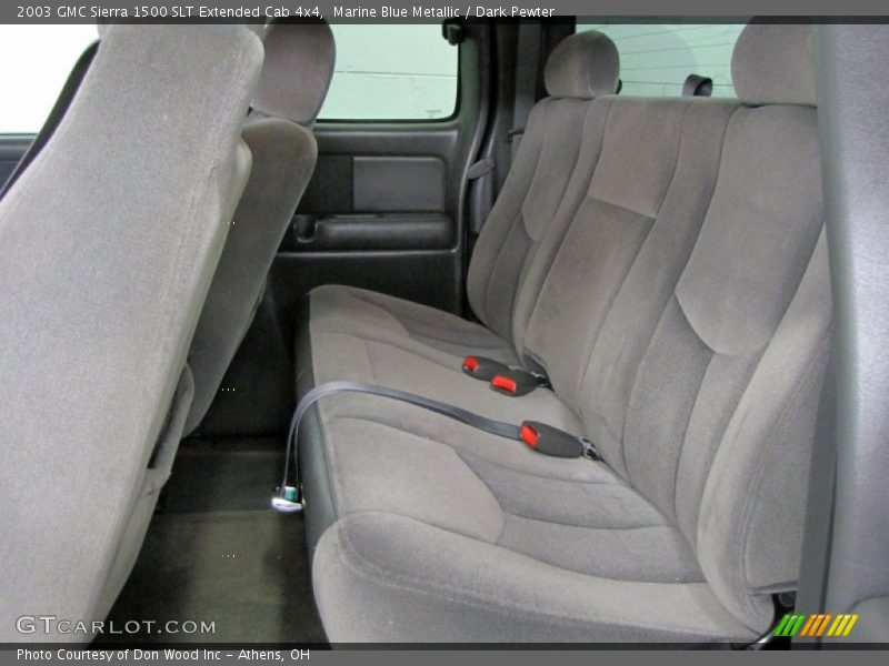 Marine Blue Metallic / Dark Pewter 2003 GMC Sierra 1500 SLT Extended Cab 4x4