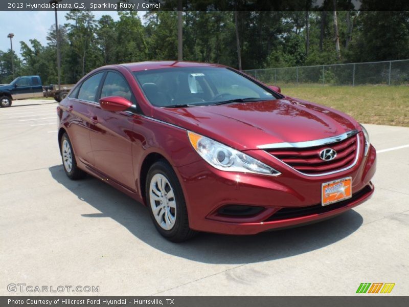 Sparkling Ruby / Camel 2013 Hyundai Sonata GLS