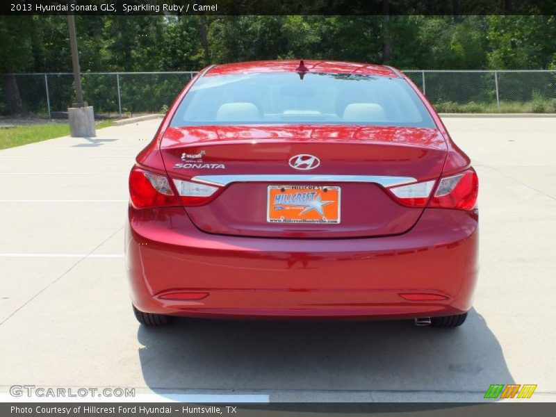 Sparkling Ruby / Camel 2013 Hyundai Sonata GLS