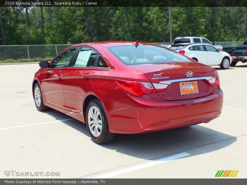 Sparkling Ruby / Camel 2013 Hyundai Sonata GLS