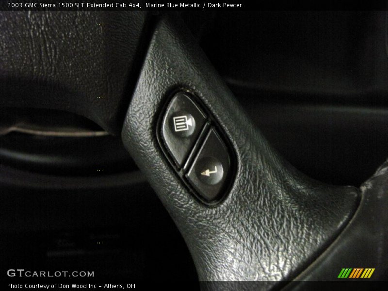 Marine Blue Metallic / Dark Pewter 2003 GMC Sierra 1500 SLT Extended Cab 4x4