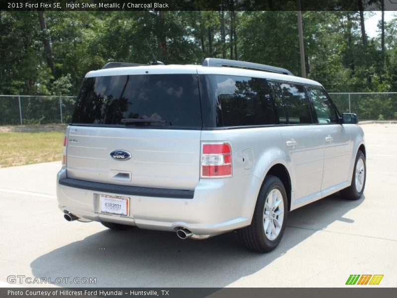 Ingot Silver Metallic / Charcoal Black 2013 Ford Flex SE