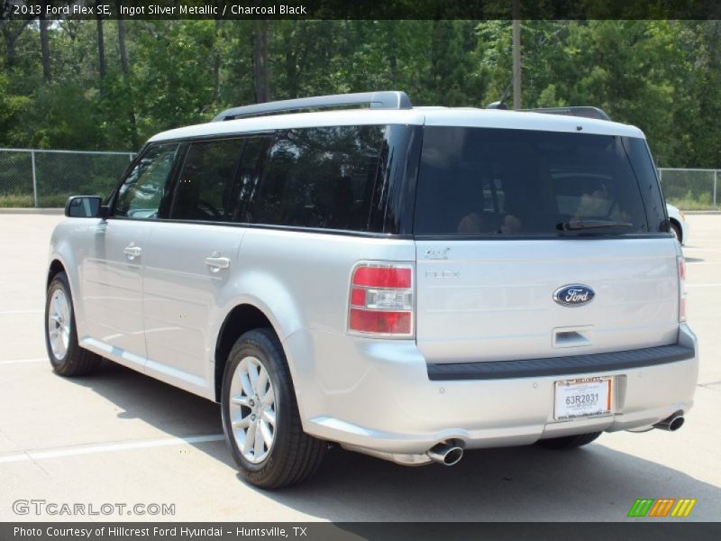 Ingot Silver Metallic / Charcoal Black 2013 Ford Flex SE