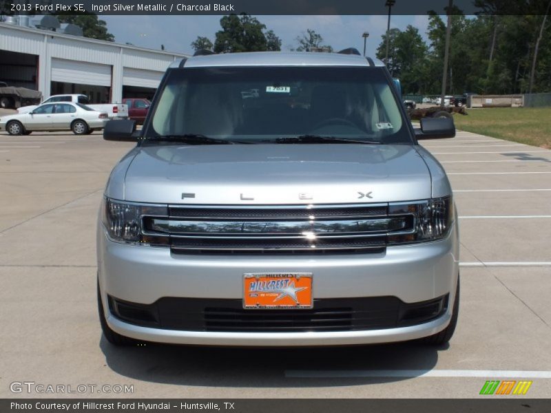 Ingot Silver Metallic / Charcoal Black 2013 Ford Flex SE