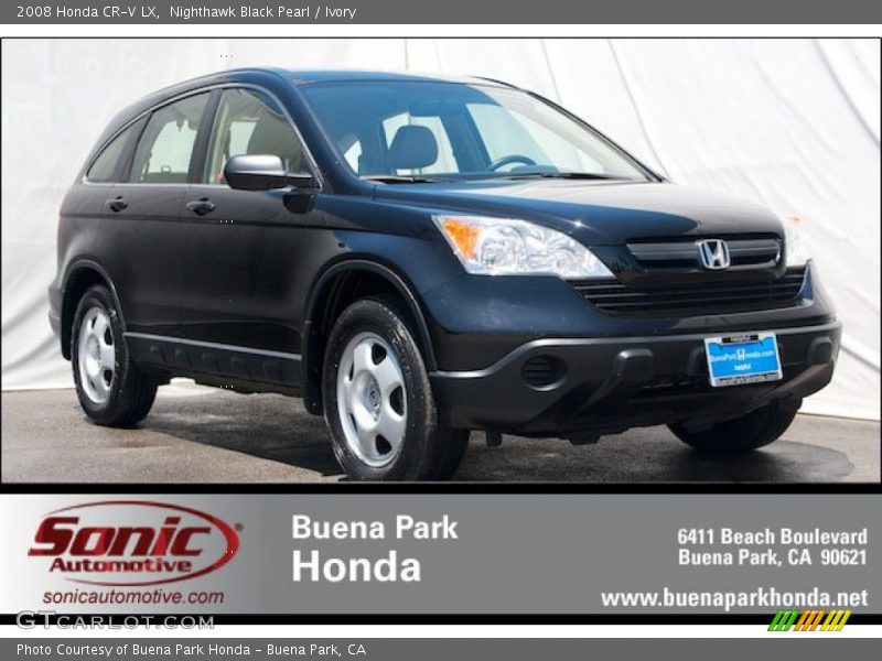 Nighthawk Black Pearl / Ivory 2008 Honda CR-V LX