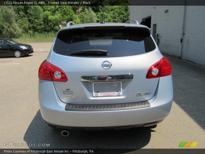 Frosted Steel Metallic / Black 2011 Nissan Rogue SL AWD
