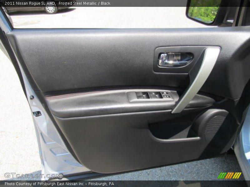 Frosted Steel Metallic / Black 2011 Nissan Rogue SL AWD