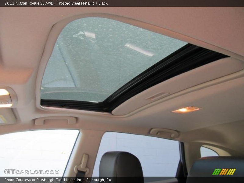 Frosted Steel Metallic / Black 2011 Nissan Rogue SL AWD