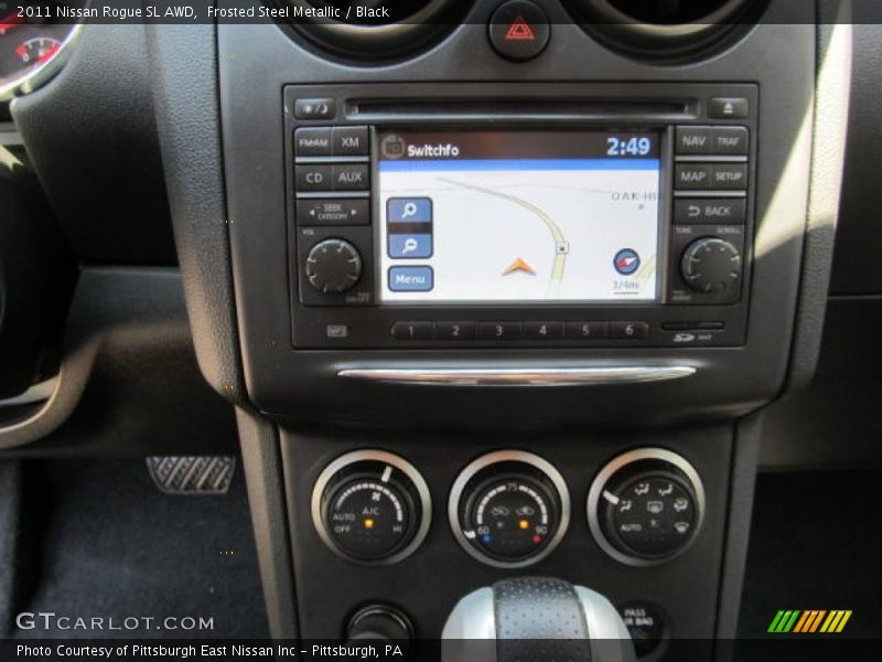 Frosted Steel Metallic / Black 2011 Nissan Rogue SL AWD
