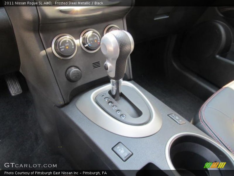 Frosted Steel Metallic / Black 2011 Nissan Rogue SL AWD