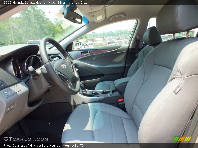 Hyper Silver Metallic / Gray 2012 Hyundai Sonata Hybrid