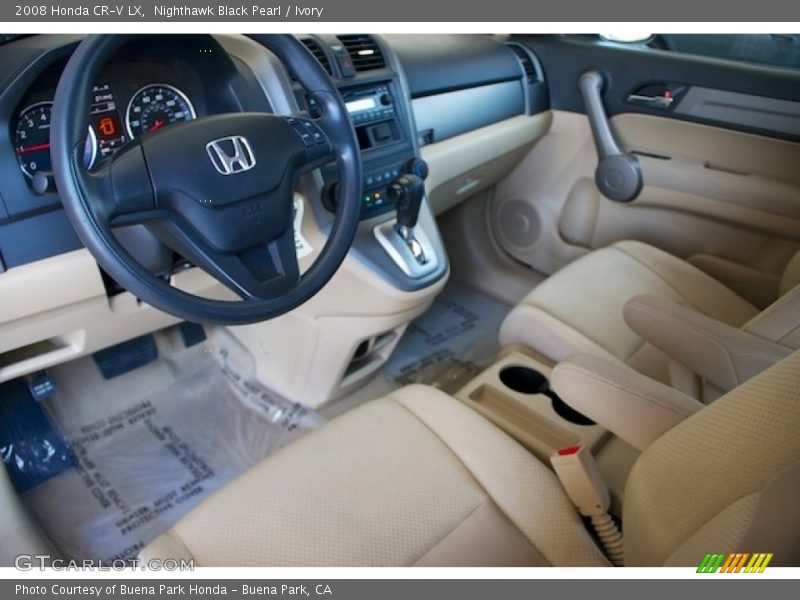 Nighthawk Black Pearl / Ivory 2008 Honda CR-V LX