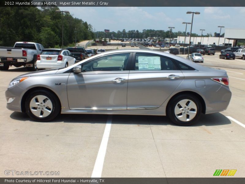 Hyper Silver Metallic / Gray 2012 Hyundai Sonata Hybrid