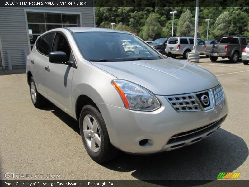 Silver Ice / Black 2010 Nissan Rogue S AWD