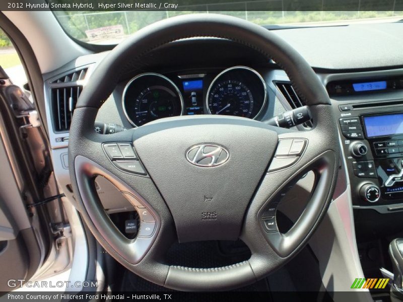 Hyper Silver Metallic / Gray 2012 Hyundai Sonata Hybrid