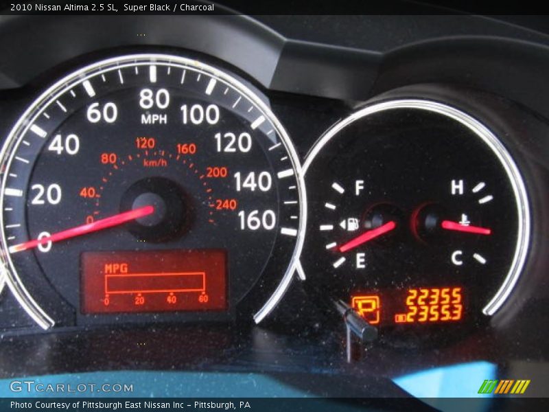 Super Black / Charcoal 2010 Nissan Altima 2.5 SL